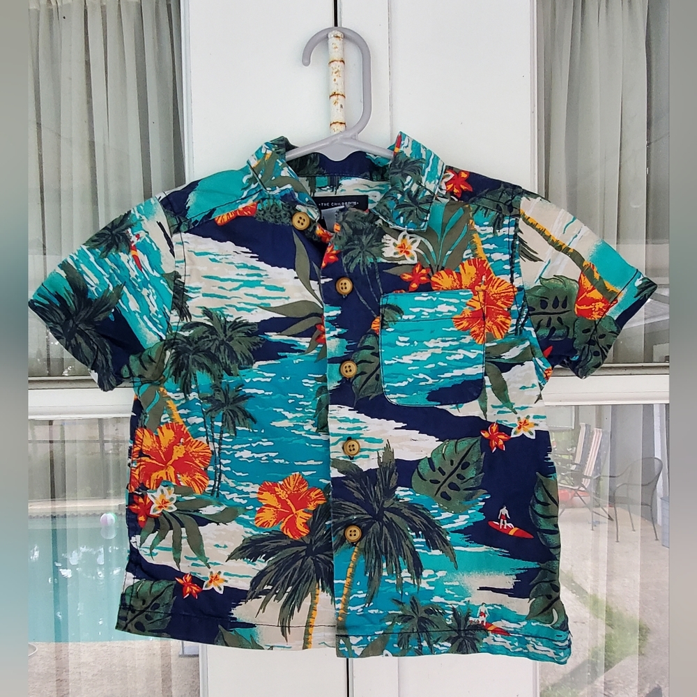 Toddler Boys 18-24 Months, Children's Place Hawaiian Button Up Shirt